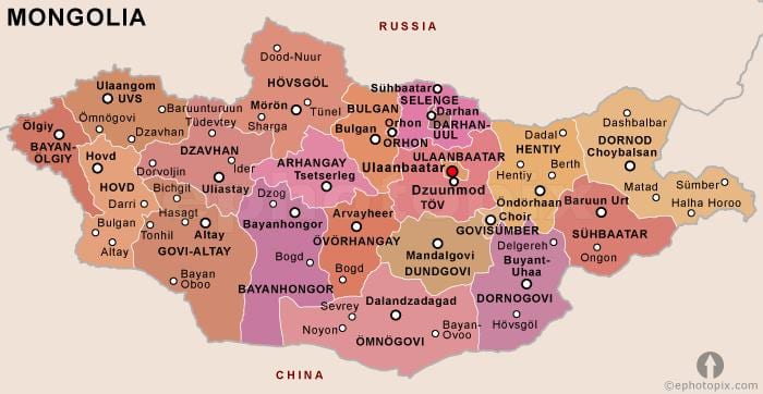 lao ako Mongoliji politički 
