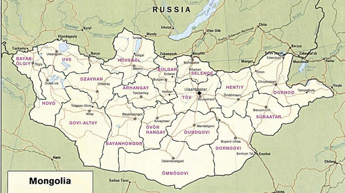 mapa mongolski steppe