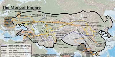 Mongolski povijest mapu